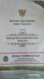 PERATURAN DESA PURWODADI NOMOR 5 TAHUN 2018 TENTANG RENCANA KERJA PEMERINTAH DESA TAHUN ANGGARAN 201