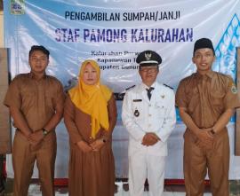 Pelantikan dan Pengambilan Sumpah Janji Staf Pamong Kalurahan Purwodadi 2025