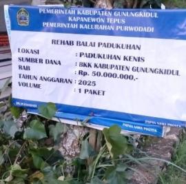 Pembangunan / Rehabilitasi Balai Padukuhan Kenis Tahun 2025